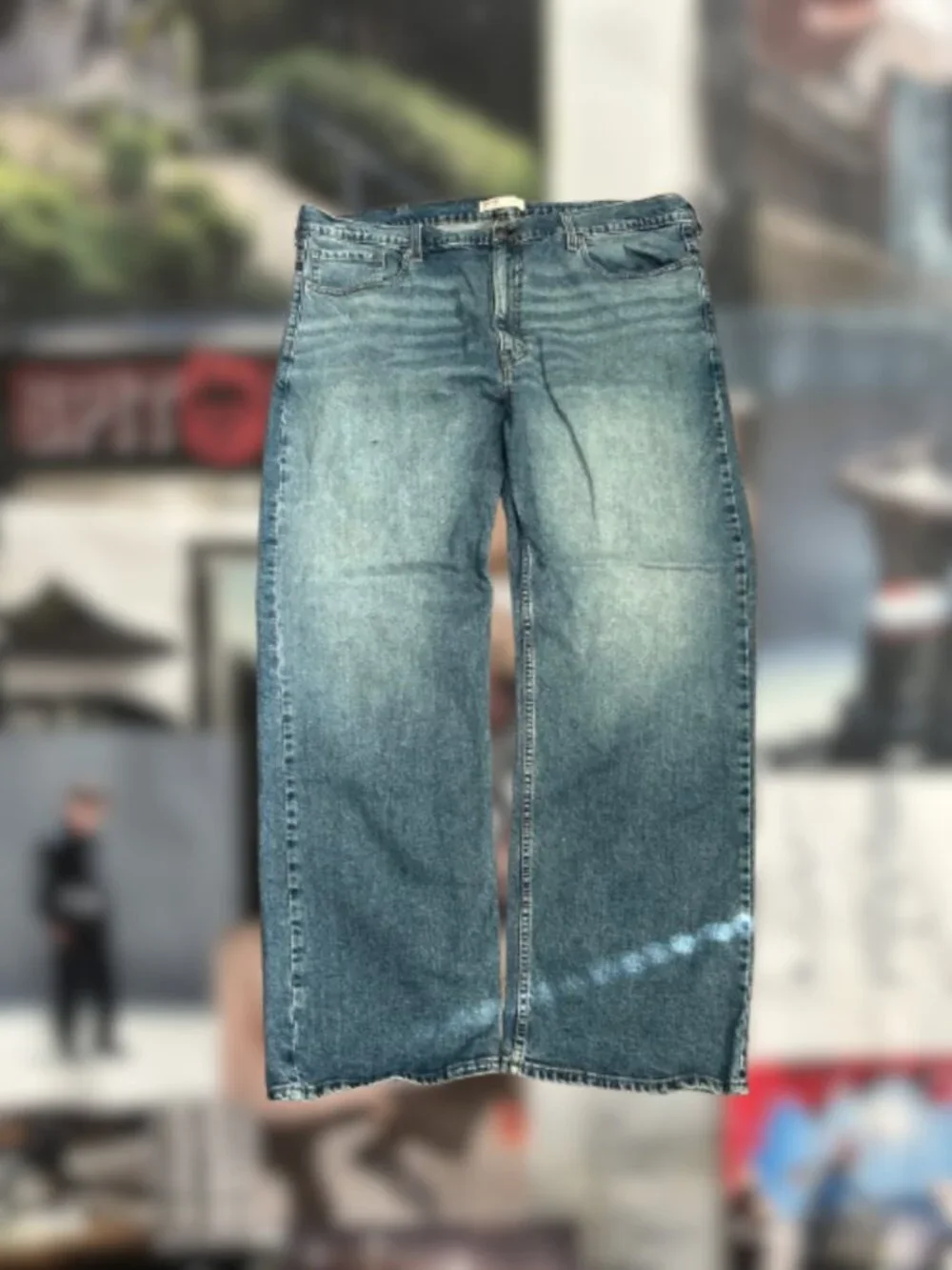 Levi's Men's Blue and Navy Jeans